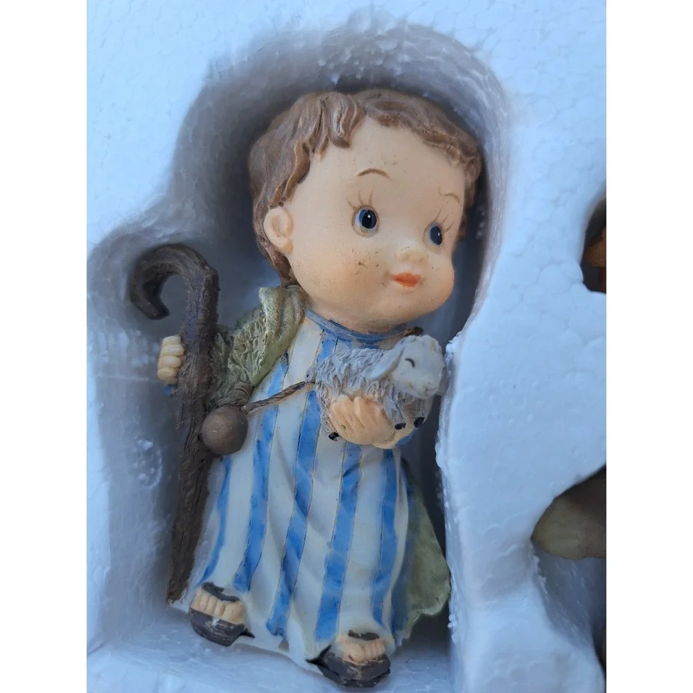 Holiday Time Christmas 11 Piece Children Nativity Set Hand-Painted Figurines